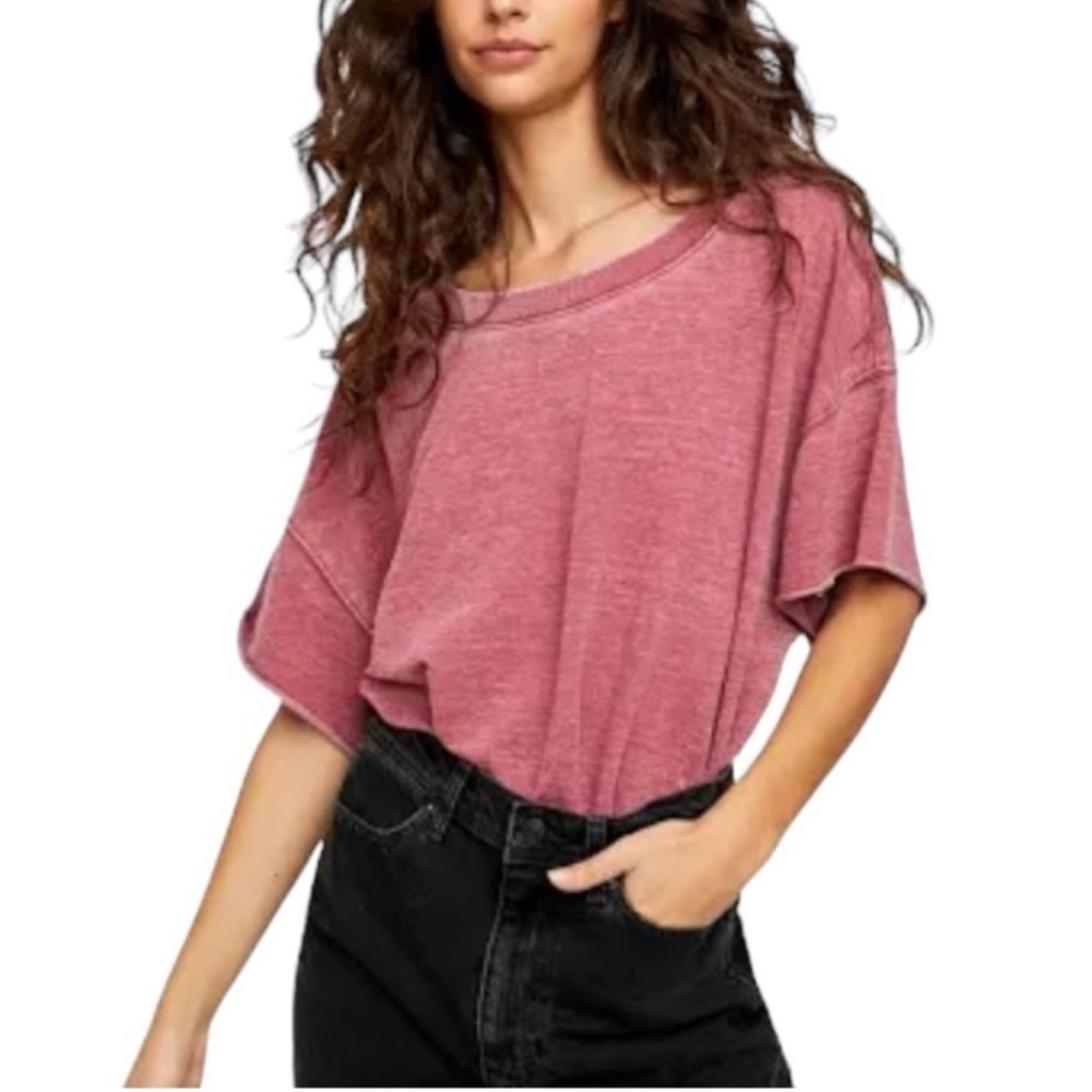 Free People Intimately Cozy Cool Girl Tee Bodysuit, Sz M, NWT